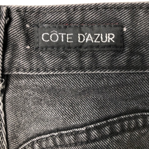 Vintage Entree Cote D'Azur High Waist Black Jeans - Picture 7 of 10